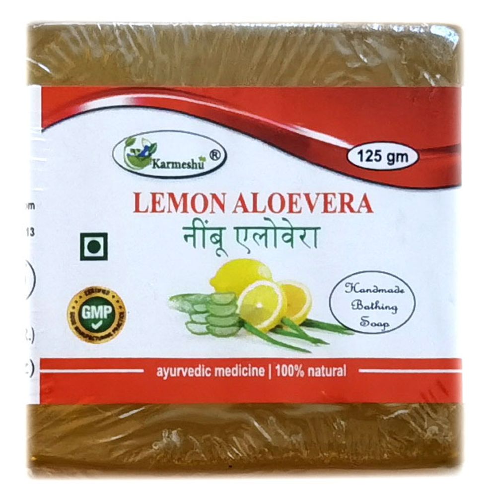 Мыло Karmeshu Лимон алоэ вера ручной работы 125 гр