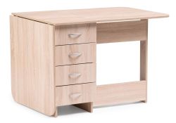 Стол-книжка Глория 606 М 182,2х78х75 с ящиками дуб сонома