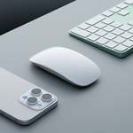Мышь беспроводная Air Mouse для MAC, Windows, алюминий, белый