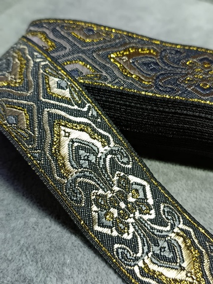 Тесьма жаккард люрекс, ш. 3,3 см