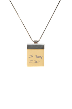 Подвеска-стикер "I'm sorry" YELLOW