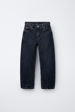 ZARA ДЖИНСЫ BALLOON BAGGY, СИНИЙ
