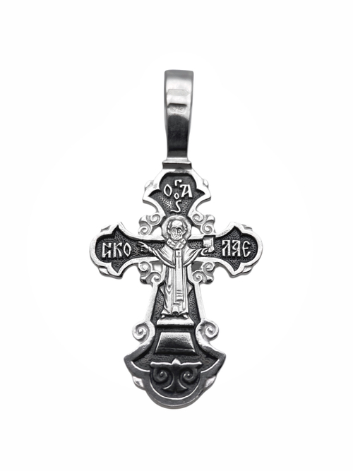 Крест из серебра/Чернение