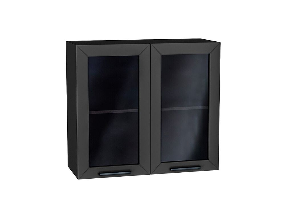 Шкаф верхний с 2-мя остекленными дверцами Глетчер