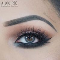 Серо-голубые итальянские цветные линзы с диоптрией  ADORE Bi - Tone Aqua