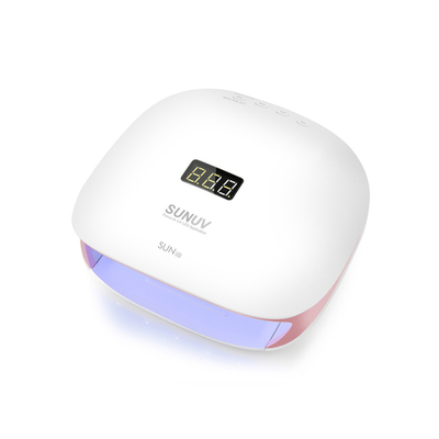 Лампа с таймером и сенсором UVLED SUN4S кварц 48 Вт розовая