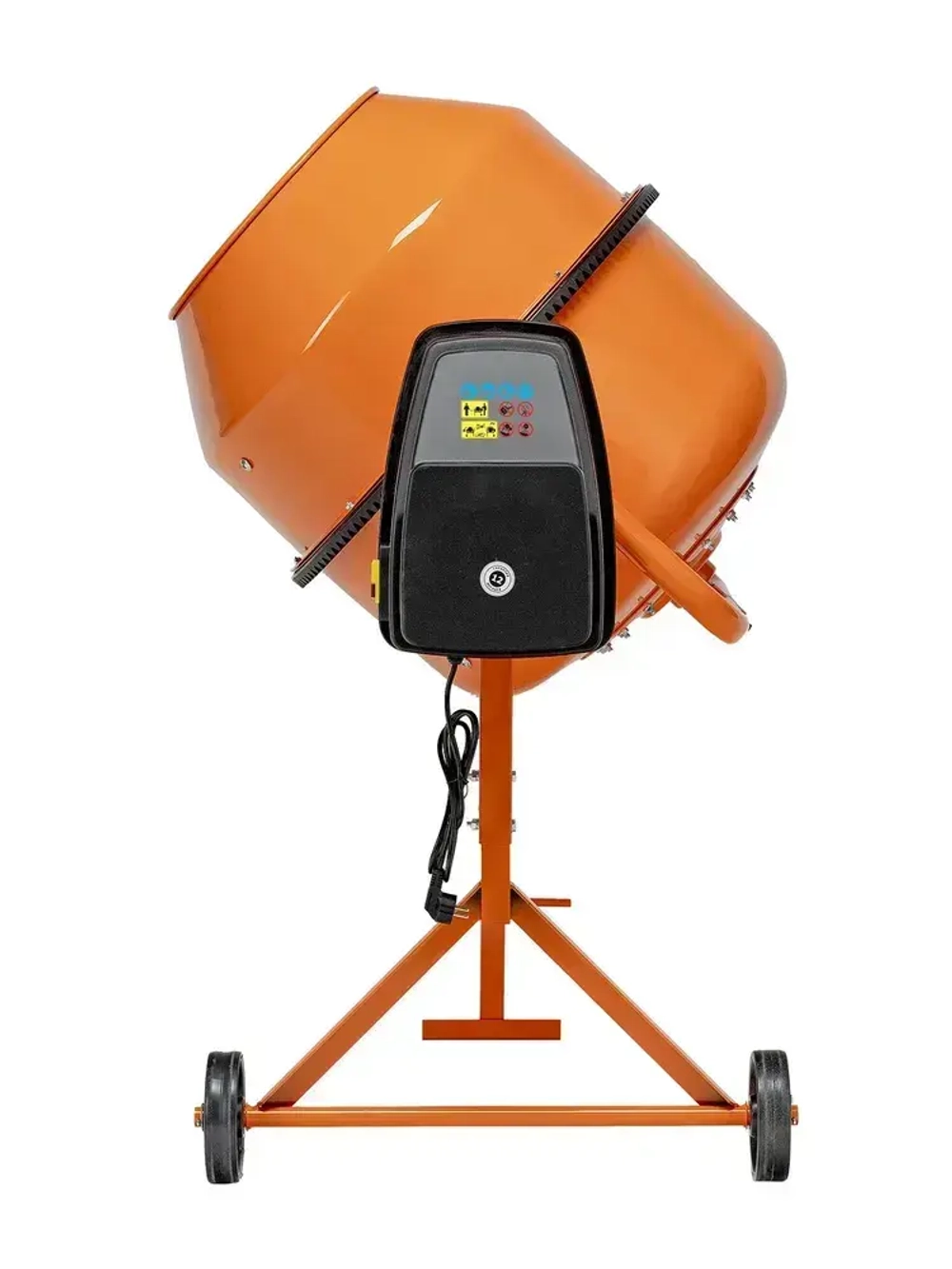 Бетономешалка строительная СИБРТЕХ, БСН-220П, 220 л объем бака и 1000 Вт мощность, полиамидный венец и поликлиновый ремень, защита от перегрева и случайного пуска, без редуктора, бетоносмеситель 95521