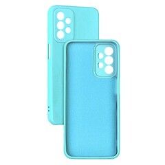 Силиконовый чехол Silicone Cover с защитой камеры для Samsung Galaxy A23 (Голубой)