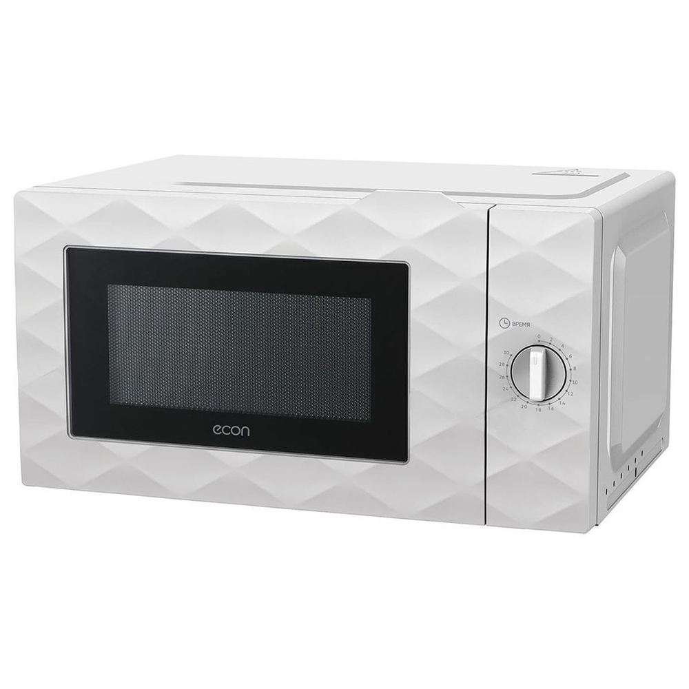 Микроволновая печь Econ, ECO-2037M, 20 л, 600 Вт, механ, 6уров.мощ, белая