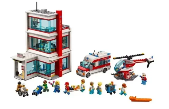 Конструктор Сити "Больница" , 964 детали