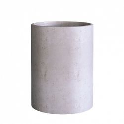 Кашпо CYLINDER CONCRETE WHITE D40 H80