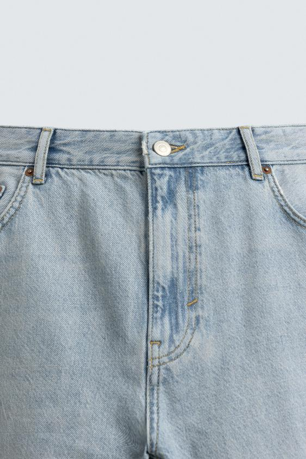 ZARA ДЖИНСЫ STRAIGHT FIT, ГОЛУБОЙ