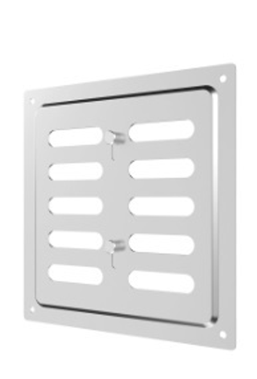 Решетка вент. регул 150*150 мм вытяж Эра металл хром