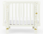 Детская кроватка-трансформер Happy baby Mommy Love в комплекте с расширением 160х70 milky