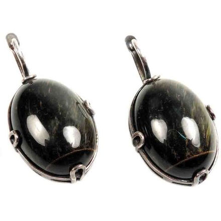 Серьги "Ария" соколиный глаз