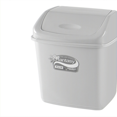 Контейнер для мусора с плавающей кр. "Фантазия" 18 л голубой