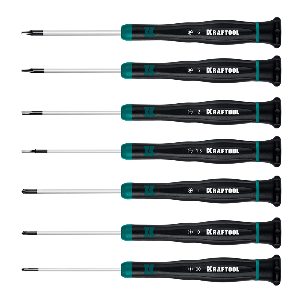 KRAFTOOL Precision 7, 7 предм., Набор отверток (25686)