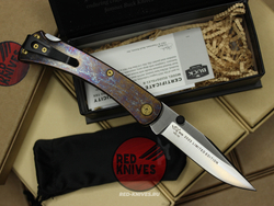 Нож Buck 110 Slim Pro TRX Titanium (Legacy Collection 2023) - желтый огненный титан