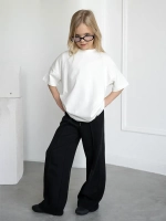 Футболка для девочки белая в школу