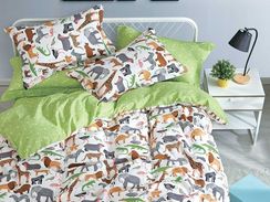 Детское постельное белье Asabella  печатный сатин 1329