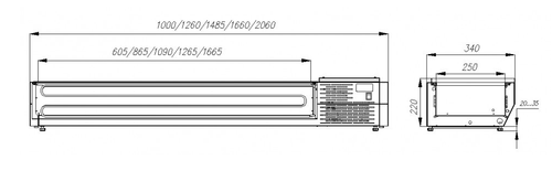 Холодильная витрина Carboma IKI A30 SM 1,0 0430