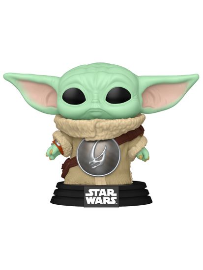 Фигурка Funko POP! Bobble Star Wars M & G Grogu with Mudhorn Chest Armor (819) 90447 / Фигурка Фанко ПОП! по мотивам фильма "Мандалорец и Грогу", Грогу