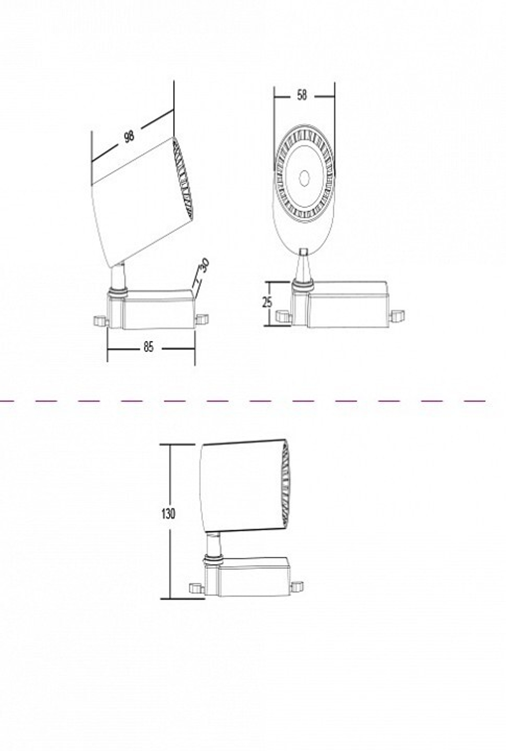 Трековый светильник Maytoni Technical TR003-1-6W4K-W
