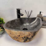Раковина из речного камня RS63455 (53*39*16) 0122
