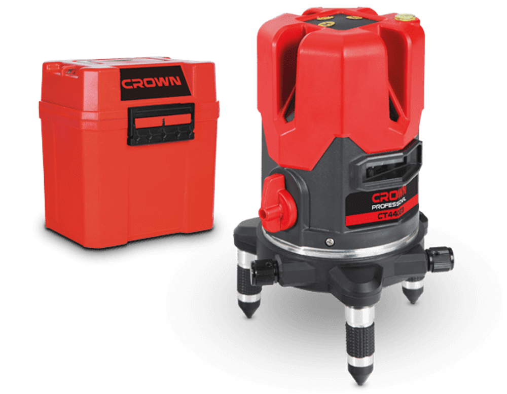 Уровень лазерный CT44024/4V 1H 1D/до 30м/диод OSRAM/ЗЕЛЕНЫЙ ЛУЧ//CROWN