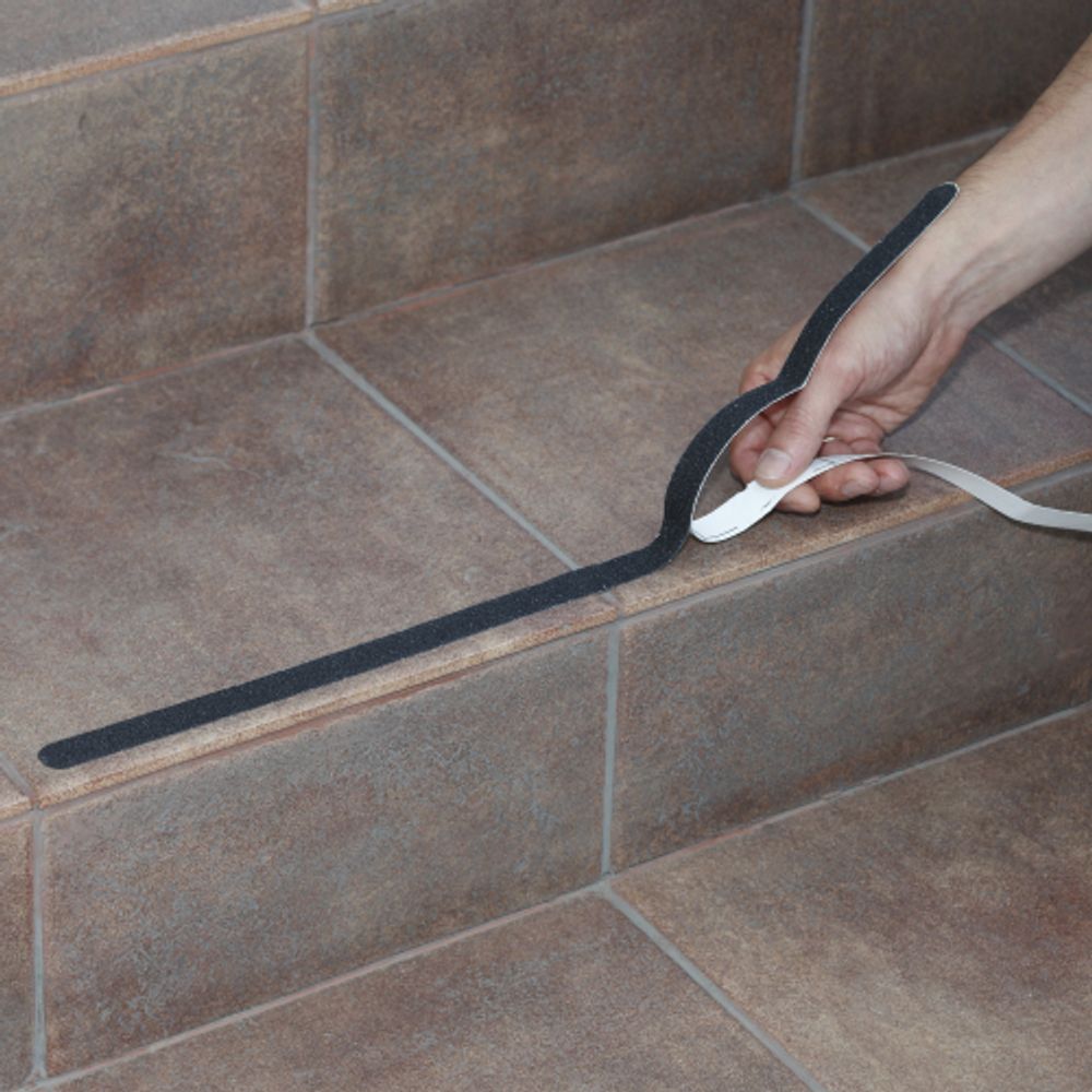 Противоскользящие полоски СИЛА TAS72-10 60 см 6 шт чёрный