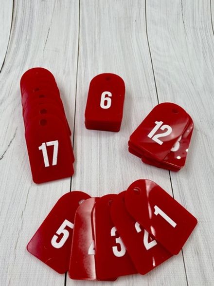 Номерки для ключей 30х50 (Комплект)