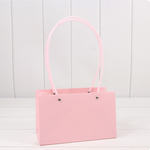 Пакет подарочный 22х13,5х10,5 Ваза для цветов (Розовый)