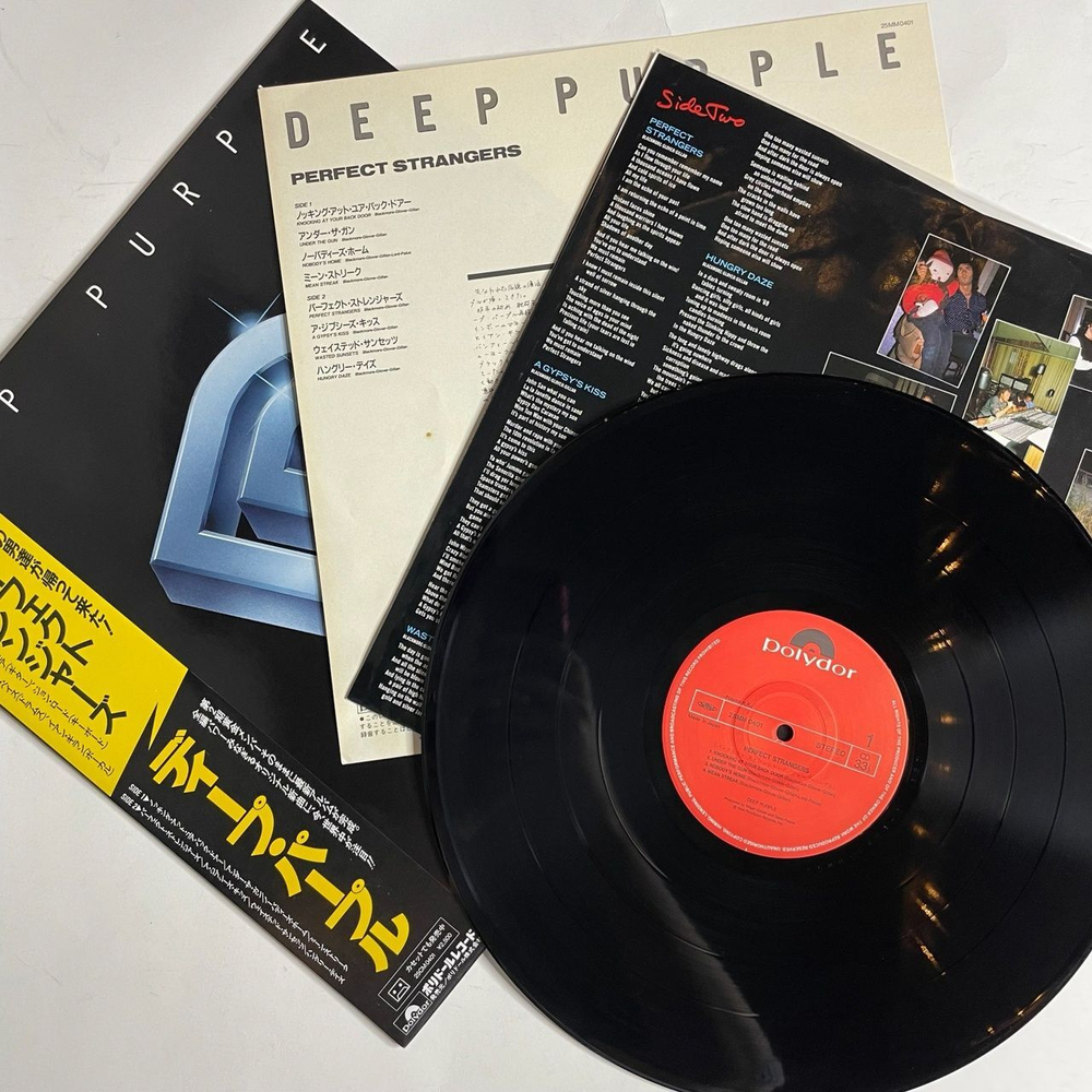 Винтажная виниловая пластинка LP Deep Purple Perfect Strangers (Japan 1984) (Obi) Knocking At Your Back Door