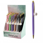 Ручка подарочная шариковая Alingar, синяя, 1.0 мм, металлический корпус, поворотный механизм, "Жемчуг", ассорти, карт. уп.