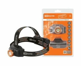 Фонарь «Титан 4» налоб,аккум 6 Вт 1светод 400 лм,1х18650 3.7 В 2200 мА*ч,IPX4, USB, TDM SQ0350-0064