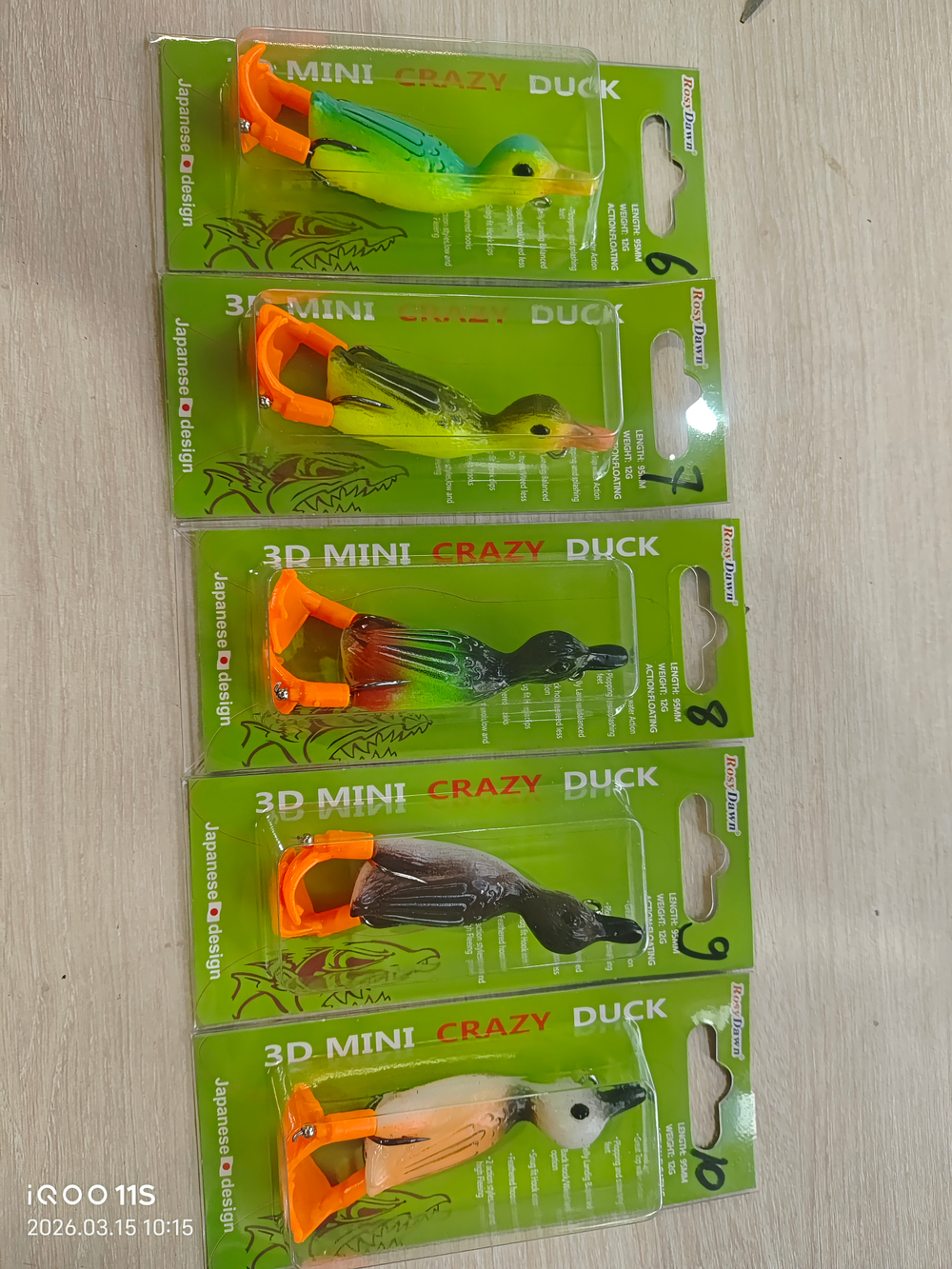 Силиконовый утка с двоник длина :95мм вес: 12г заглубление :0