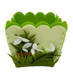 Кашпо Подснежники квадратное L