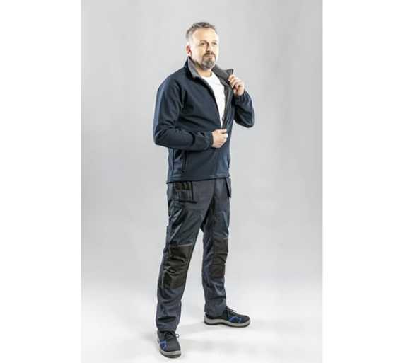 Толстовка темно-синяя BIESE SOFTSHELL Högert, арт. HT5K255