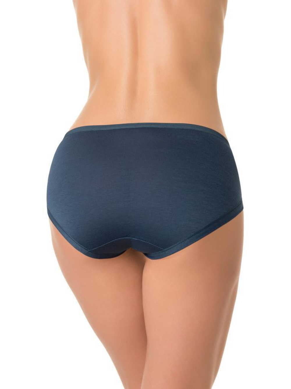 Хлопковые трусики-шорты со средней посадкой (Размер: 4X) (Цвет: черный)