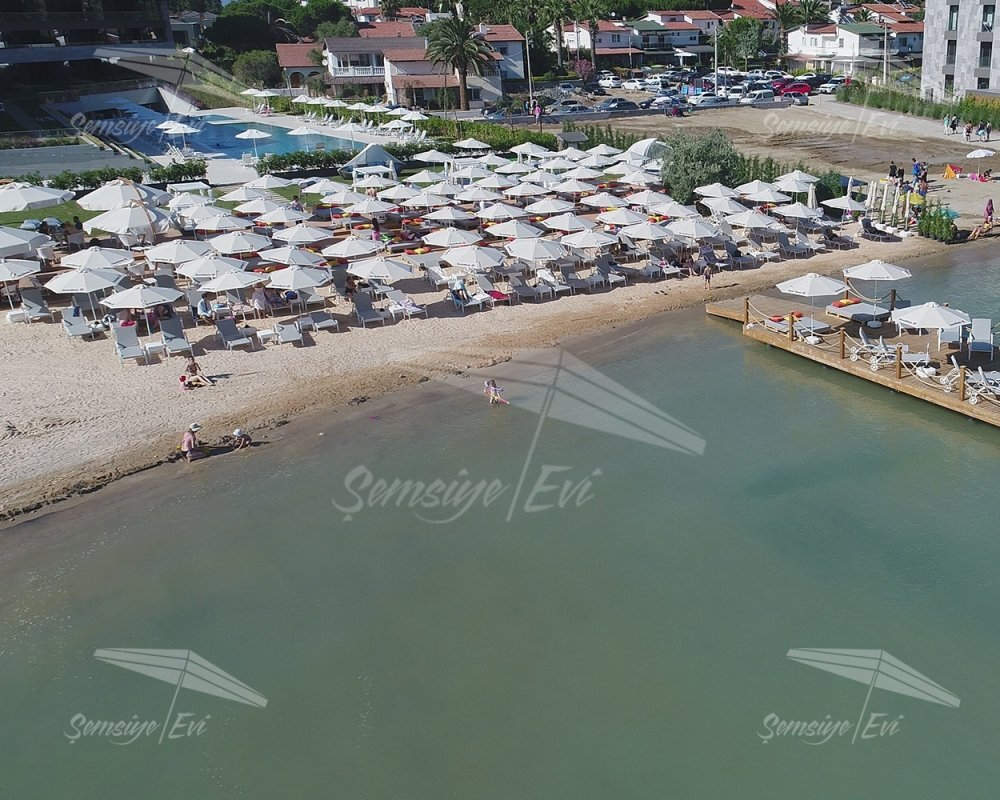 Зонт профессиональный Kiwi Clips, бежевый, 2000 мм