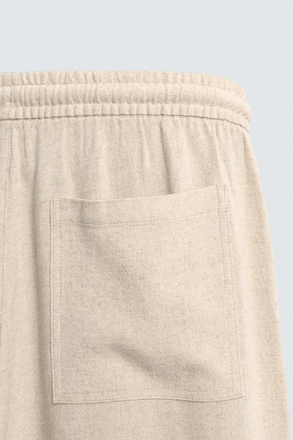 ZARA БРЮКИ RELAXED FIT В КЛЕТКУ, СВЕТЛО-БЕЖЕВЫЙ