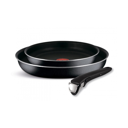 Набор сковород Tefal Ingenio Black, со съемной ручкой, 3 предмета, 22 + 26 см