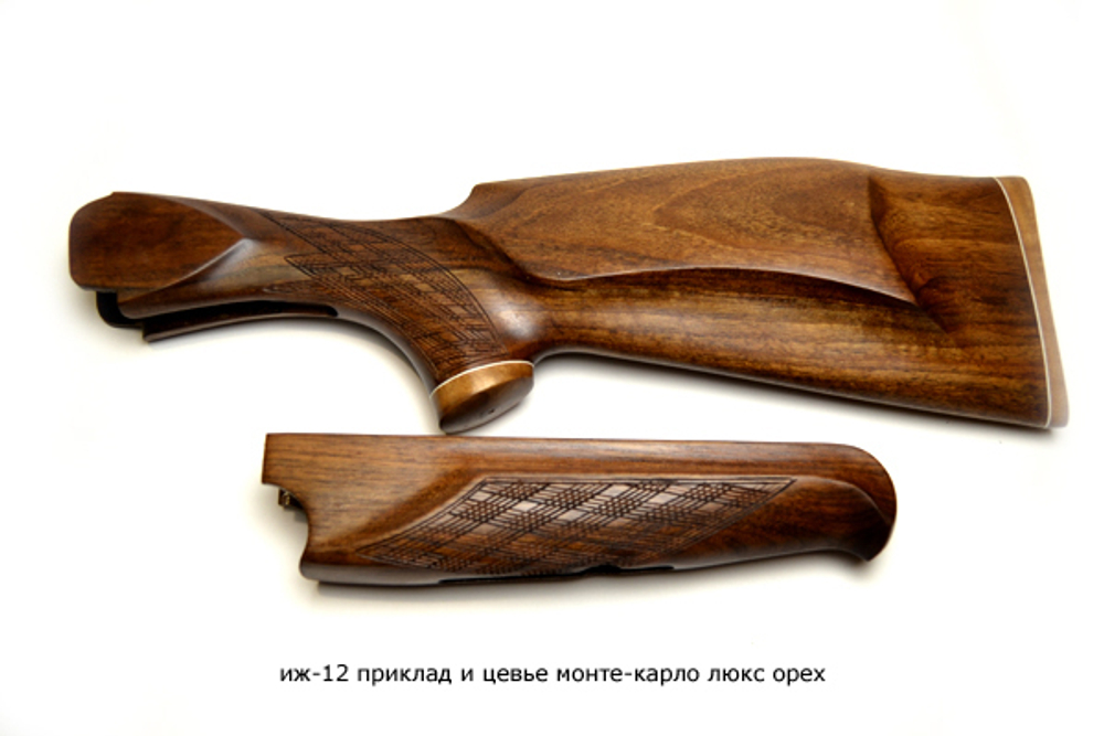 ИЖ-12 приклад и цевье Монте-Карло люкс орех