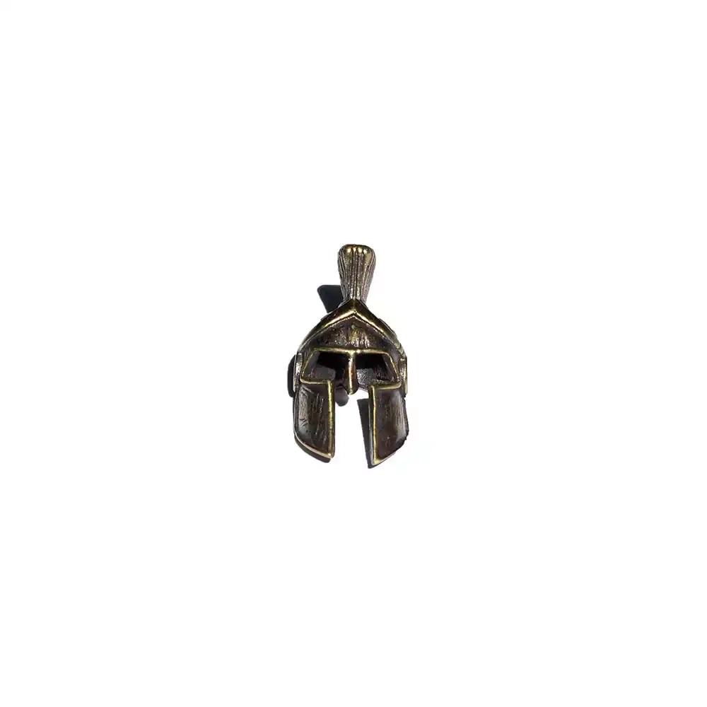 Бусина YF Шлем спартанца, Retro Brass
