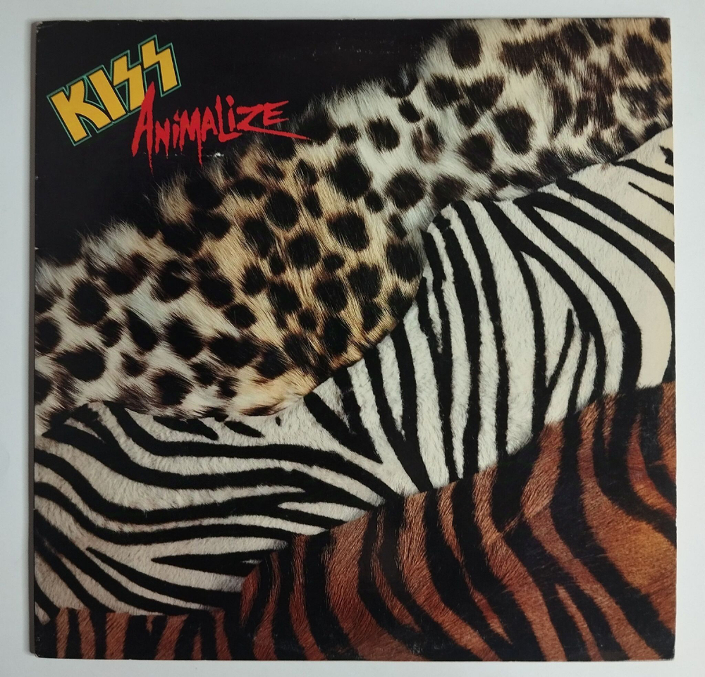 Винтажная виниловая пластинка LP Kiss Animalize (USA 1984)