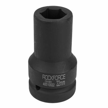 Головка ударная глубокая 22мм 1'' 6гр. RockForce##Rock FORCE RF-48510022