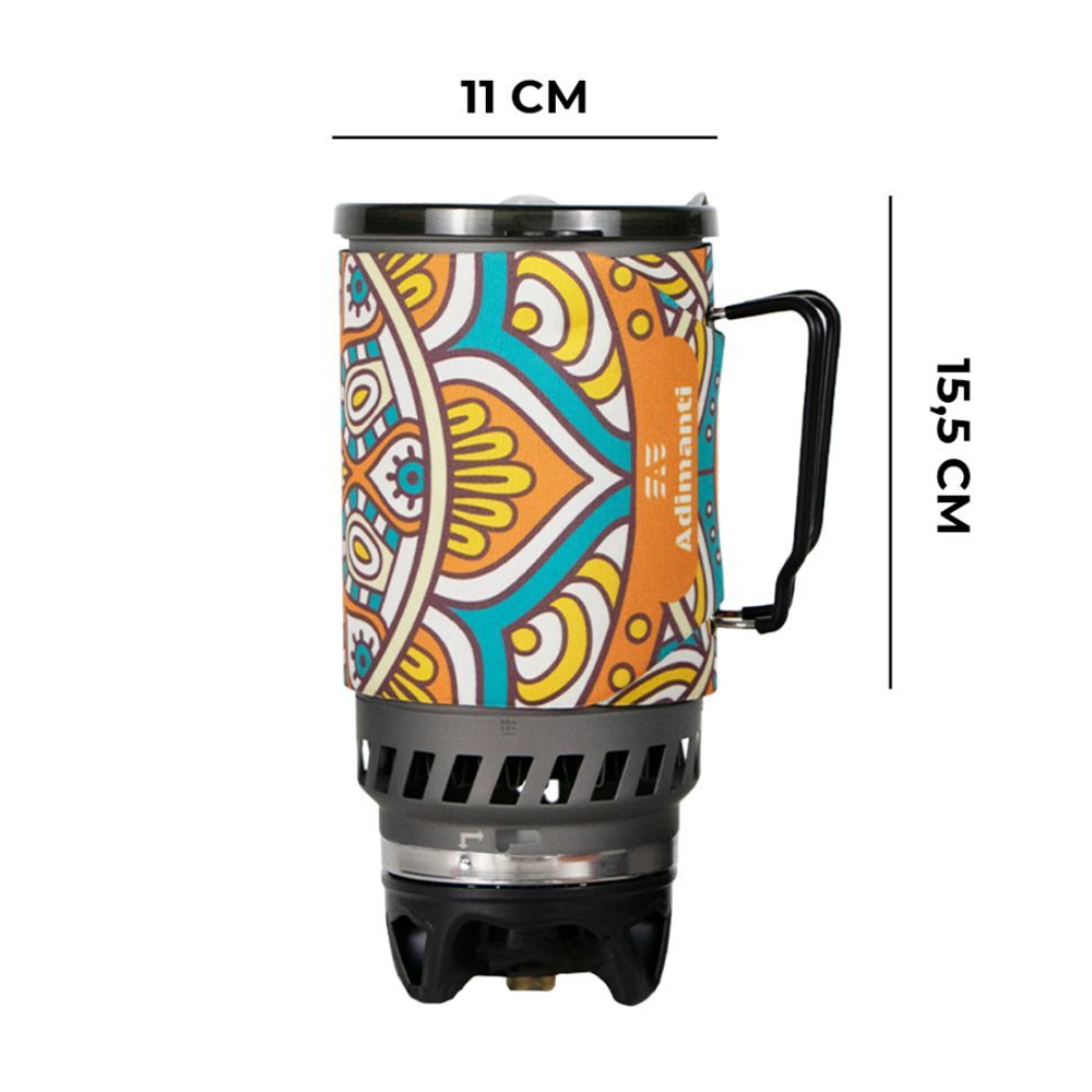 Система приготовления пищи туристическая Adimanti AD-10 1100 мл, цвет черный, AD-10