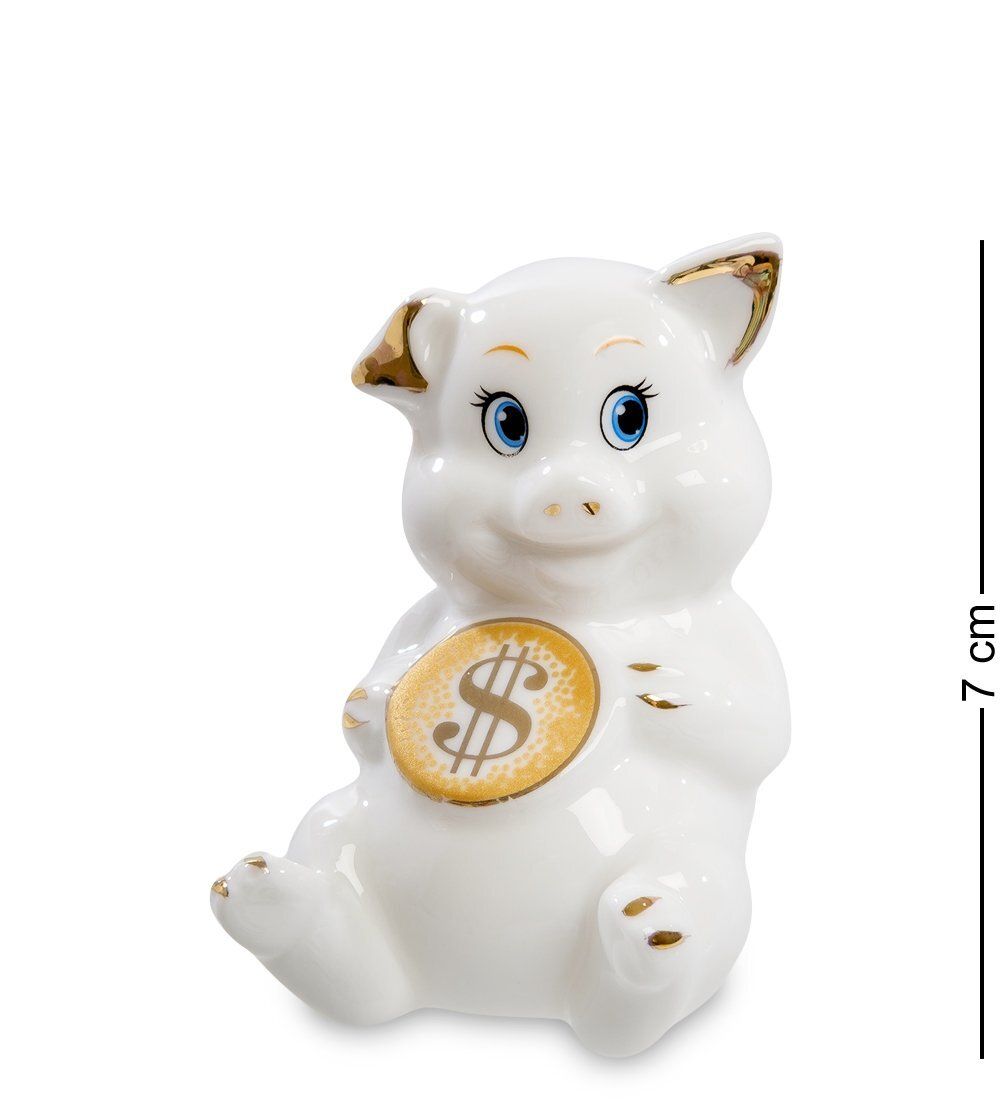 XA-555 Фигурка «Свинья с монетой - к достатку»