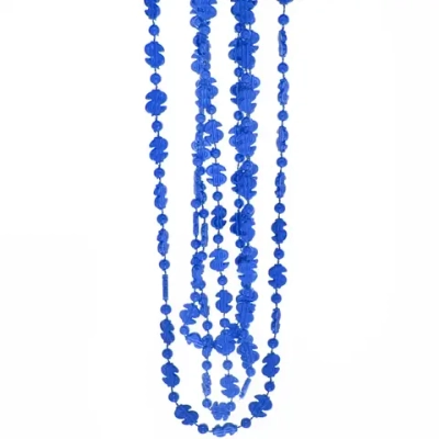 Бусы на ёлку 1,5м «Доллары» 1,2см, Синий