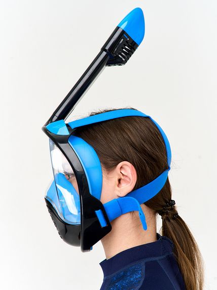 Маска полнолицевая Sargan Планета океан 2.0 черный/голубой